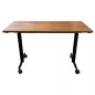 EVOLVE│Table abattante 120x50 │Noyer/Noir