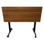 EVOLVE│Table abattante 120x50 │Noyer/Noir