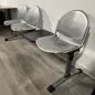 SOSI│Poutre d'accueil / réception 3 places + tablette│Gris alu/Noir SOSI│Poutre d'accueil / réception 3 places + tablette│Gris alu/Noir