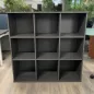 CUBIK│Rangement à 9 cases ouvertes L 118.5 cm│Mélaminé - Gris Basalte CUBIK│Rangement à 9 cases ouvertes L 118.5 cm│Mélaminé - Gris Basalte