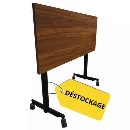 EVOLVE│Table abattante 120x50 │Noyer/Noir