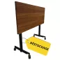 EVOLVE│Table abattante 120x50 │Noyer/Noir