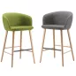 COLIBRI│Tabouret haut avec dossier│Tissu / Hêtre massif COLIBRI│Tabouret haut avec dossier│Tissu / Hêtre massif
