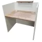 FIFTY FULL│Banque Accueil droite L 100cm, avec parement│Timber/Blanc FIFTY FULL│Banque Accueil droite L 100cm, avec parement│Timber/Blanc