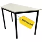 TMR│Table modulaire forme trapèze L 120 x p 60 cm │Blanc / Gris Anthracite TMR│Table modulaire forme trapèze L 120 x p 60 cm │Blanc / Gris Anthracite
