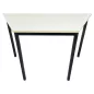TMR│Table modulaire forme trapèze L 120 x p 60 cm │Blanc / Gris Anthracite TMR│Table modulaire forme trapèze L 120 x p 60 cm │Blanc / Gris Anthracite
