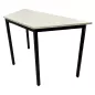 TMR│Table modulaire forme trapèze L 120 x p 60 cm │Blanc / Gris Anthracite TMR│Table modulaire forme trapèze L 120 x p 60 cm │Blanc / Gris Anthracite