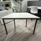 TMR│Table modulaire forme trapèze L 120 x p 60 cm │Blanc / Gris Anthracite TMR│Table modulaire forme trapèze L 120 x p 60 cm │Blanc / Gris Anthracite