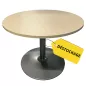 ELOISE│Table ronde ø 100 cm│Erable blanc / Gris alu
