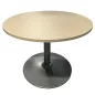 ELOISE│Table ronde ø 100 cm│Erable blanc / Gris alu