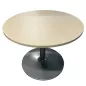 ELOISE│Table ronde ø 100 cm│Erable blanc / Gris alu