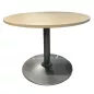 ELOISE│Table ronde ø 100 cm│Erable blanc / Gris alu