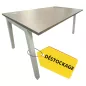 PARTAGE│Bureau droit 160x80│Argile/Blanc PARTAGE│Bureau droit 160x80│Argile/Blanc