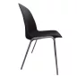 MEETING+│Chaise de collectivité empilable par 15│Noir/Chromé MEETING+│Chaise de collectivité empilable par 15│Noir/Chromé