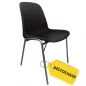MEETING+│Chaise de collectivité empilable par 15│Noir/Chromé MEETING+│Chaise de collectivité empilable par 15│Noir/Chromé