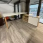 PACK ROBELINA│Bureau de direction Robin avec rangement + Caisson Melina│Chêne clair / Blanc PACK ROBELINA│Bureau de direction Robin avec rangement + Caisson Melina│Chêne clair / Blanc
