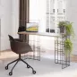 WIRE│Bureau droit végétalisable L 123 x P 51.5 cm│Chêne Nebraska / Noir WIRE│Bureau droit végétalisable L 123 x P 51.5 cm│Chêne Nebraska / Noir