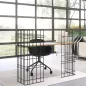 WIRE│Bureau droit végétalisable L 123 x P 51.5 cm│Chêne Nebraska / Noir WIRE│Bureau droit végétalisable L 123 x P 51.5 cm│Chêne Nebraska / Noir