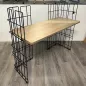 WIRE│Bureau droit végétalisable L 123 x P 51.5 cm│Chêne Nebraska / Noir WIRE│Bureau droit végétalisable L 123 x P 51.5 cm│Chêne Nebraska / Noir