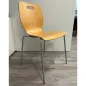 TIC│Chaise 4 pieds tube│Hêtre/Chromé