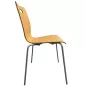 TIC│Chaise 4 pieds tube│Hêtre/Chromé