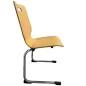TIC│Chaise pieds appui sur table│Hêtre/Chromé TIC│Chaise pieds appui sur table│Hêtre/Chromé