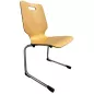TIC│Chaise pieds appui sur table│Hêtre/Chromé TIC│Chaise pieds appui sur table│Hêtre/Chromé