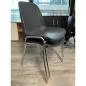 MEETING+│Chaise de collectivité empilable par 15│Gris anthracite/Chromé MEETING+│Chaise de collectivité empilable par 15│Gris anthracite/Chromé
