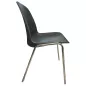 MEETING+│Chaise de collectivité empilable par 15│Gris anthracite/Chromé MEETING+│Chaise de collectivité empilable par 15│Gris anthracite/Chromé