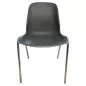 MEETING+│Chaise de collectivité empilable par 15│Gris anthracite/Chromé MEETING+│Chaise de collectivité empilable par 15│Gris anthracite/Chromé