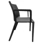 SOLÉO│Chaise collectivité│Avec accoudoirs│int-éxt.│Noir réglisse SOLÉO│Chaise collectivité│Avec accoudoirs│int-éxt.│Noir réglisse