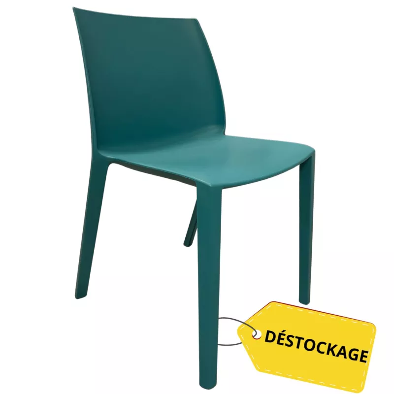 SOLÉO│Chaise collectivité│Sans accoudoirs│int-éxt.│Bleu Curaçao SOLÉO│Chaise collectivité│Sans accoudoirs│int-éxt.│Bleu Curaçao