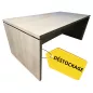 XENION│Bureau Direction droit L 180 x p 90 cm - avec voile de fond│Chêne Fil XENION│Bureau Direction droit L 180 x p 90 cm - avec voile de fond│Chêne Fil