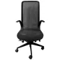 ELTON│Fauteuil de travail avec accoudoirs fixes│Résille/ Noir ELTON│Fauteuil de travail avec accoudoirs fixes│Résille/ Noir