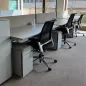 BENE│PACK LEVEL LIFT 2 Bureaux TWIN structure partagées électriques + 2 caissons + 1 cloison acoustique│160x169 cm