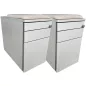 BENE│PACK LEVEL LIFT 2 Bureaux TWIN structure partagées électriques + 2 caissons + 1 cloison acoustique│160x169 cm