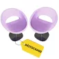 PARME│Lot de 2 sièges Design │Parme / Gris chromé PARME│Lot de 2 sièges Design │Parme / Gris chromé