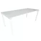 STEELCASE│FRAMEONE│Bureau droit pieds triangle L 180│Blanc/Blanc STEELCASE│FRAMEONE│Bureau droit pieds triangle L 180│Blanc/Blanc