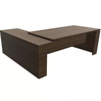KARA│Bureau de direction avec retour│4 décors bois à choix