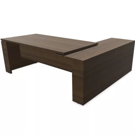 KARA│Bureau de direction avec retour│4 décors bois à choix