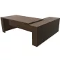 KARA│Bureau de direction avec retour│4 décors bois à choix