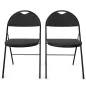 GEO│Lot de 2 Chaises pliantes tissu│2 coloris à choix GEO│Lot de 2 Chaises pliantes tissu│2 coloris à choix