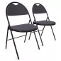 GEO TISSU│Lot de 2 Chaises pliantes tissu│2 coloris à choix GEO TISSU│Lot de 2 Chaises pliantes tissu│2 coloris à choix