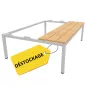 EOL│Socle banc de vestiaire L 120 x p 80 x H 35 cm pour 4 casiers │Gris clair EOL│Socle banc de vestiaire L 120 x p 80 x H 35 cm pour 4 casiers │Gris clair