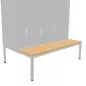 EOL│Socle banc de vestiaire L 120 x p 80 x H 35 cm pour 4 casiers │Gris clair EOL│Socle banc de vestiaire L 120 x p 80 x H 35 cm pour 4 casiers │Gris clair