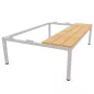 EOL│Socle banc de vestiaire L 120 x p 80 x H 35 cm pour 4 casiers │Gris clair EOL│Socle banc de vestiaire L 120 x p 80 x H 35 cm pour 4 casiers │Gris clair