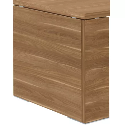 KARA│Bureau de direction avec retour│L200xP90 cm│Noyer ambré