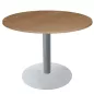 ELOISE│Table ronde ø 120 cm 3-4 personnes│Noyer ambré / Gris aluminium ELOISE│Table ronde ø 120 cm 3-4 personnes│Noyer ambré / Gris aluminium