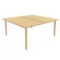 ROBIN│Gamme bureau structure partagée pied bois massif ROBIN│Gamme bureau structure partagée pied bois massif