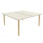 ROBIN│Gamme bureau structure partagée pied bois massif ROBIN│Gamme bureau structure partagée pied bois massif